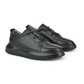 Ziya 151987Z133 Siyah Hakiki Deri Erkek Sneaker Ayakkabı