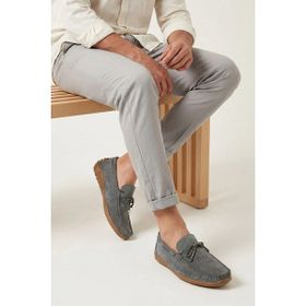 Ziya 1611064Z041 Gri Erkek Hakiki Deri Günlük Ayakkabı