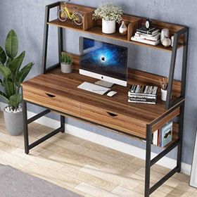 Zizuva 120x140x60 CM Kitaplıklı Çalışma Masası