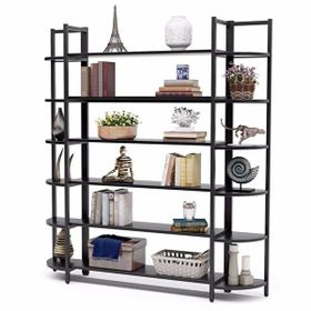 Zizuva 165x30x180 cm Siyah Modeli Modern Kitaplık