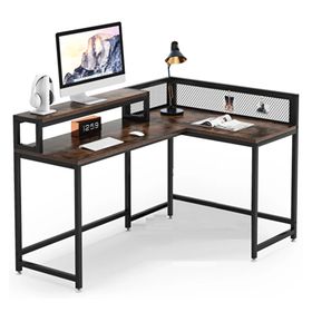 Zizuva 50x95 CM Ceviz L Çalışma Masası