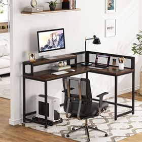 Zizuva 50x95 CM Ceviz L Çalışma Masası