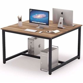 Zizuva Tasarım 120x75x120 cm 2 Kişilik Ceviz Çalışma Masası