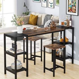 Zizuva Tasarım 160x90x44 cm 3 Parça Bar ve Masa Takımı