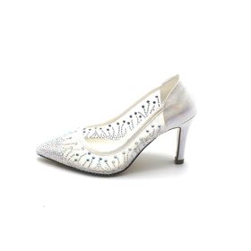 ZK 371 Beyaz Kadın Topuklu Ayakkabı