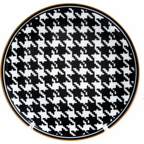 Zm Decor 23 cm Siyah İnci Tabak