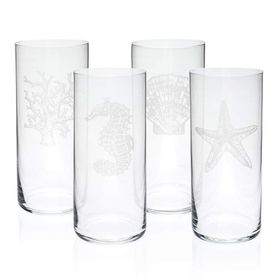 Zm Decor Mercan 4' lü Meşrubat Bardağı