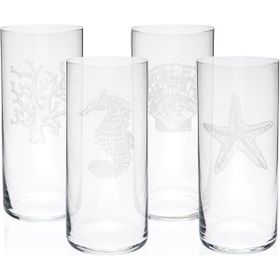 Zm Decor Mercan 4' lü Meşrubat Bardağı