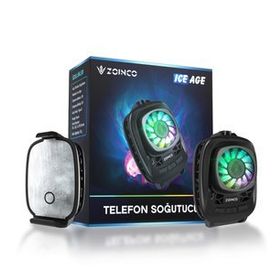 Zoinco Ice Age Telefon Soğutucu Fan Yarı İletken Hızlı Soğutucu Radyatör