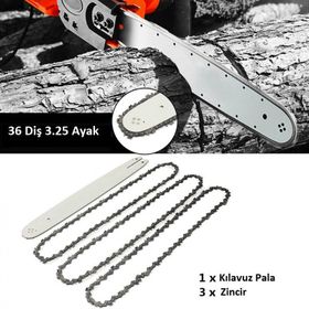 Zomax ZM5010-5020 Motorlu Testere Kılavuz ve 3 Zincir