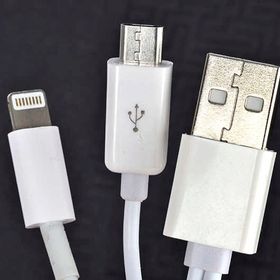 Zore 1 m 2 Uçlu Lightning-micro Usb Kablo