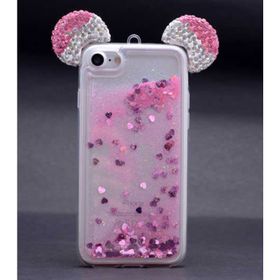 Zore 1060814 Apple Iphone 6 Micky Taşlı Sıvılı Silikon Kılıf