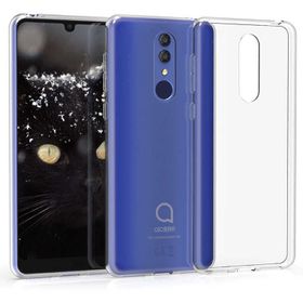 Zore 10942 Alcatel 3 2019 Süper Renksiz Silikon Cep Telefonu Kılıf