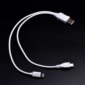 Zore 2 in 1 Kısa Kablo iPhone Şarj-Micro Usb Kablo