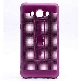 Zore 4273 Galaxy J7 Jaguar Standlı Mürdüm Silikon Cep Telefonu Kılıf