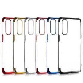 Zore 5F15-13544 Oppo Reno 3 Pro Dört Köşeli Lazer Silikon Cep Telefonu Kılıf
