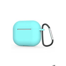 Zore Apple Airpods 3. Nesil Mavi Açık Uyumlu Standart Silikon Kılıf