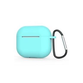 Zore Apple Airpods 3. Nesil Mavi Açık Uyumlu Standart Silikon Kılıf