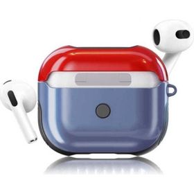 Zore Apple Airpods 3. Nesil Uyumlu Kırmızı Mavi Shockproof Silikon Kılıf