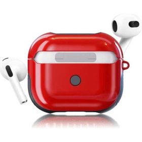 Zore Apple Airpods 3. Nesil Uyumlu Kırmızı Shockproof Silikon Kılıf