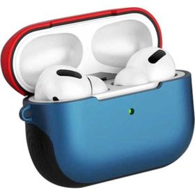 Zore Apple Airpods Pro Uyumlu Shockproof Silikon Kırmızı Mavi Kılıf