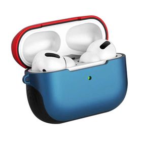 Zore Apple Airpods Pro Uyumlu Shockproof Silikon Kırmızı Mavi Kılıf