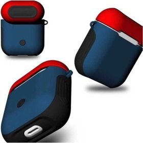 Zore Apple Airpods Uyumlu Kırmızı Mavi Zore Shockproof Silikon Kılıf