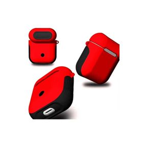 Zore Apple Airpods Uyumlu Kırmızı Zore Shockproof Silikon Kılıf