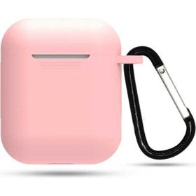 Zore Apple Airpods Uyumlu Pembe Açık Standart Silikon Kılıf