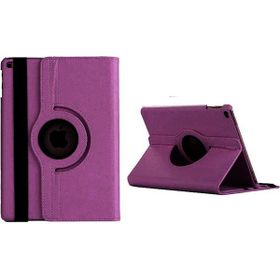 Zore Apple iPad 10.2 2021 9. Nesil Dönebilen Standlı - Mor Kılıf