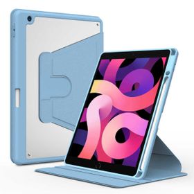 Zore Apple iPad 10.2 2021 9.Nesil Mavi Açık Uyumlu Kılıf Nayn Dönebilen Standlı Kılıf