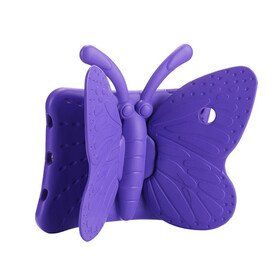 Zore Apple iPad 10.2 2021 9. Nesil Uyumlu Mor Butterfly Standlı Tablet Kılıf