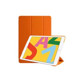 Zore Apple iPad 10.2 2021 9. Nesil Uyumlu Turuncu Smart Cover Standlı 1-1 Kılıf