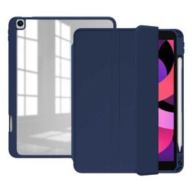 Zore Apple iPad 10.2 8. Nesil Nort Arkası Şeffaf Standlı K Lacivert Kılıf