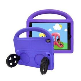 Zore Apple iPad 10.2 9.Nesil Wheel Car Tekerlek Standlı Tablet Eva Silikon Kılıf