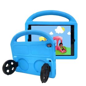 Zore Apple iPad 10.2 9.Nesil Wheel Car Tekerlek Standlı Tablet Eva Silikon Kılıf