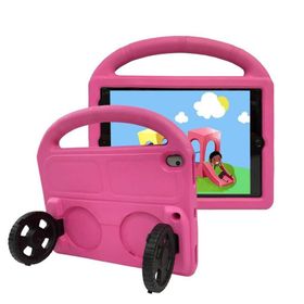Zore Apple iPad 10.2 9.Nesil Wheel Car Tekerlek Standlı Tablet Eva Silikon Kılıf