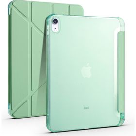 Zore Apple iPad 10.9 2022 10. Nesil Tri Folding Kalem Bölmeli Standlı - Açık Yeşil Kılıf