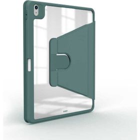 Zore Apple iPad 10.9 2022 10. Nesil Uyumlu Koyu Yeşil Nayn Dönebilen Standlı Kılıf
