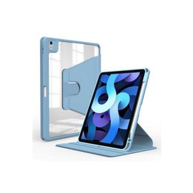 Zore Apple iPad 10.9 2022 10. Nesil Uyumlu Mavi Açık Nayn Dönebilen Standlı Kılıf