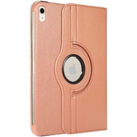 Zore Apple iPad 10.9 2022 10. Nesil Uyumlu Rose Gold Dönebilen Standlı Kılıf