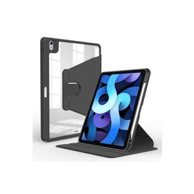 Zore Apple iPad 10.9 2022 10. Nesil Uyumlu Siyah Nayn Dönebilen Standlı Kılıf