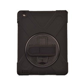 Zore Apple iPad 2 3 4 Defender Tablet Silikon - Siyah Kılıf