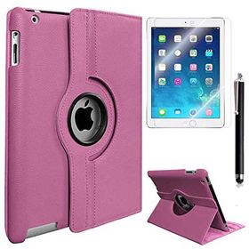 Zore Apple iPad 2 3 4 Dönebilen Standlı - Açık Pembe Kılıf