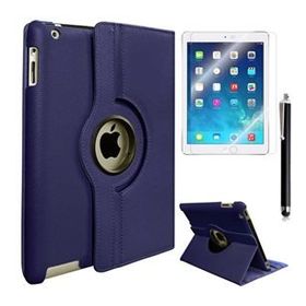 Zore Apple iPad 2 3 4 Dönebilen Standlı - Lacivert Kılıf