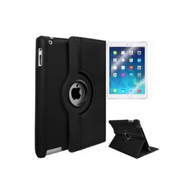 Zore Apple iPad 2 3 4 Dönebilen Standlı - Siyah Kılıf