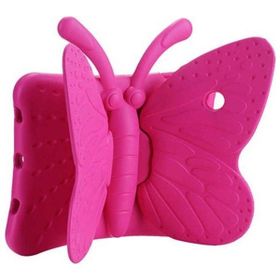 Zore Apple iPad 2 3 4 Uyumlu Butterfly Standlı Koyu Pembe Tablet Kılıf