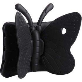 Zore Apple iPad 2 3 4 Uyumlu Butterfly Standlı Siyah Tablet Kılıf