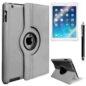 Zore Apple iPad 2 3 4 Uyumlu Dönebilen Gri Standlı Kılıf