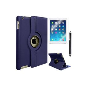 Zore Apple iPad 2 3 4 Uyumlu Dönebilen Lacivert Standlı Kılıf